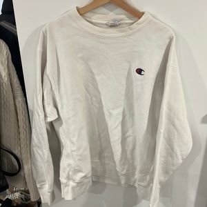 White champion reverse weave sweater